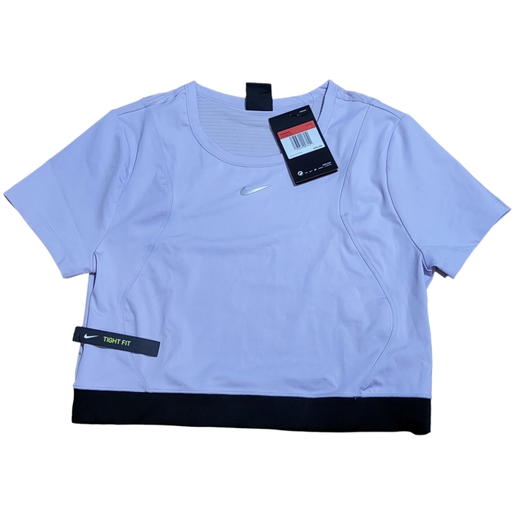 Nike Aeroadapt Sz: Large Tight Fit Purple Crop Top